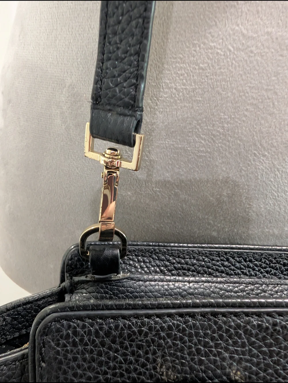 Kate Spade Black Leather Tassel Satchel